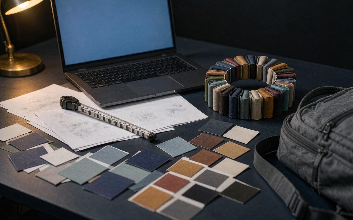 A custom bag from the pilot run — Kickstarter Tech Bag Sampling