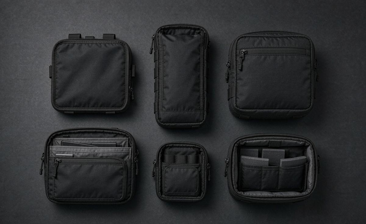 A zippered pouch from the pilot run — Bag Sampling Cost