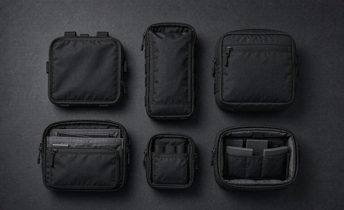 A zippered pouch from the pilot run — Custom Bags for Subscription Boxes