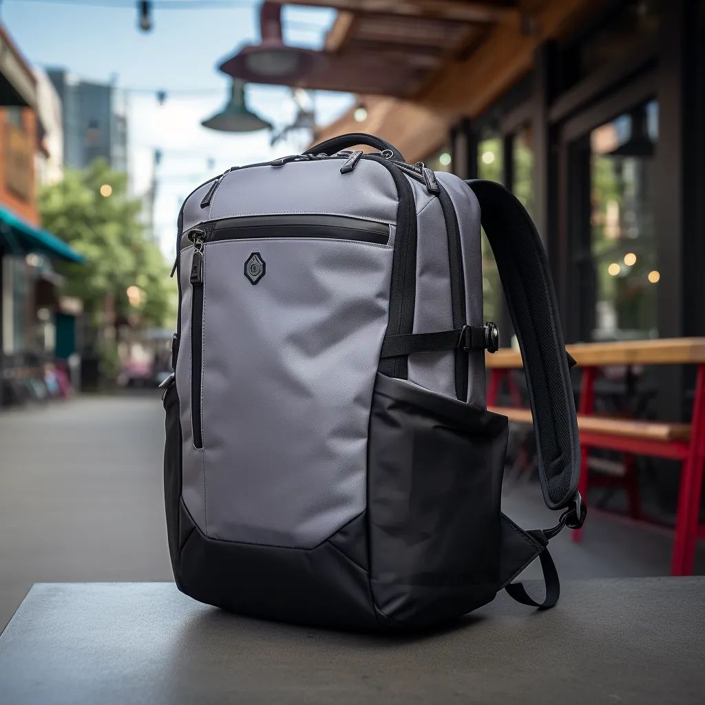 A backpack from the pilot run — Waterproof Fabric Bags