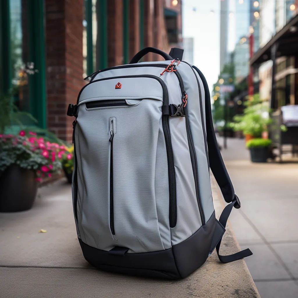 A backpack from the pilot run — Waterproof Fabric Bags